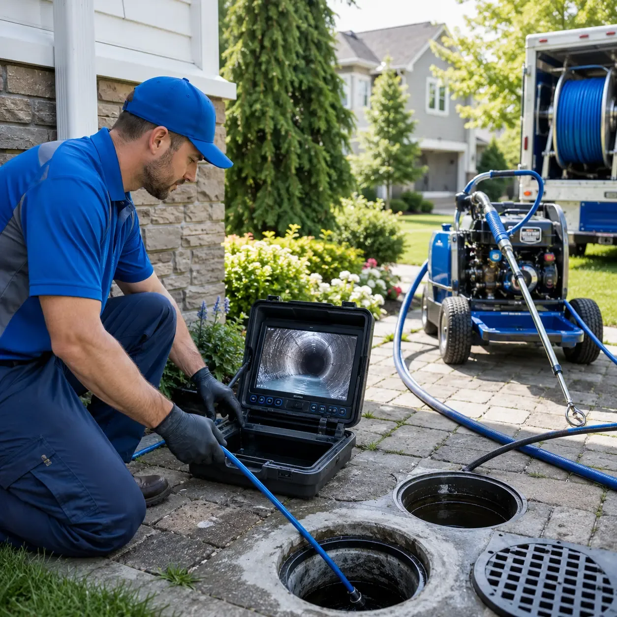Outdoor drain cleaning professionals serving Eau Galle, WI